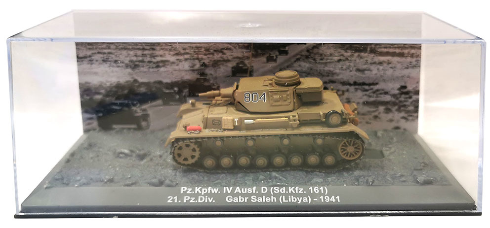 Pz.Kpfw IV Ausf.D (Sd.Kfz.161) 21.Panz.Div. Gabr Saleh, Libia, 1941, 1:72, Altaya 
