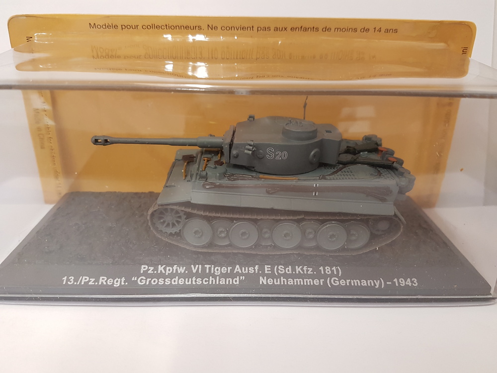 Pz.Kpfw. VI Tiger Ausf. E (Sd.Kfz. 181) 13./Pz. Regt. Grossdeutschland, Alemania, 1943, 1:72, Altaya 