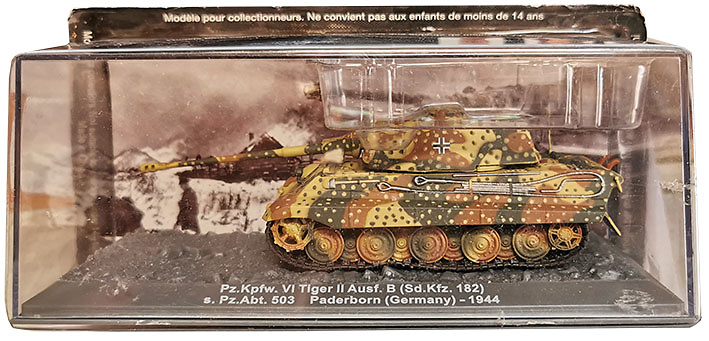 Pz.Kpfw. VI Tiger II Ausf. (Sd. Kfz. 182) s. Pz.Abt. 503 Paderborn (Alemania), 1944, Altaya 