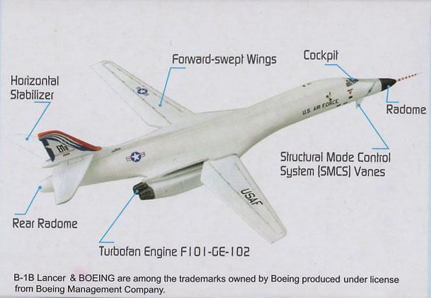 Rockwell B-1B Lancer, USAF Test Program, 1:400, Dragon Wings 