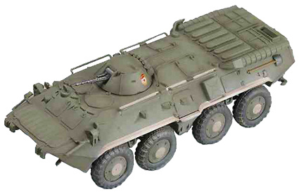Russian BTR-80 APC Army battle 1994 camouflage tank 1/72 no diecast Easy model 