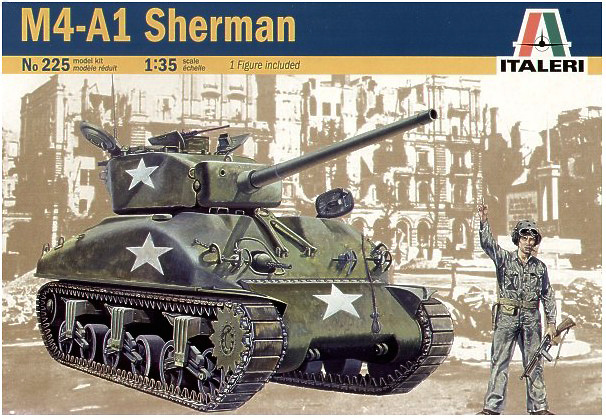Sherman M4A1, 1:35, Italeri 