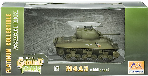 EASY MODEL 1/72 U.S Army M4A3 Middle Tank # 36256 