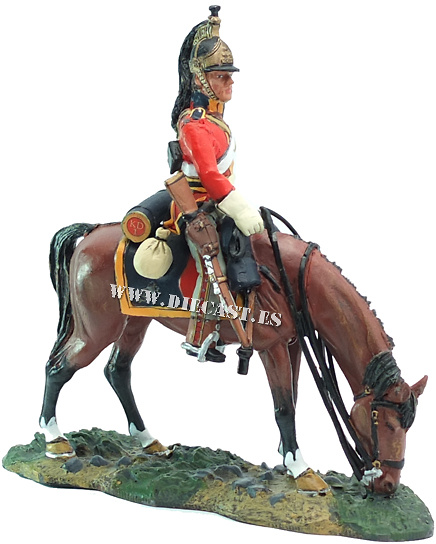 Soldado británico, 1º Regimiento Royal Dragons, 1814, 1:30, Del Prado 