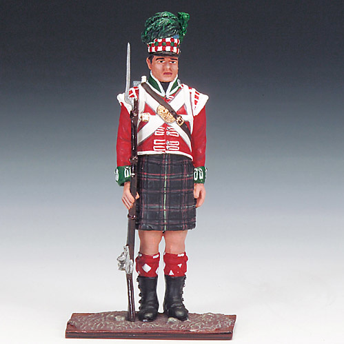 Soldado de Infantería Británico, Rgto. 79 Cameron, Highlanders, 1815, 1:24, Schuco 