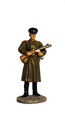 Soldado del Ejército Rojo con uniforme de invierno, Ejército Soviético, 1943-1945, 1:32, Eaglemoss 