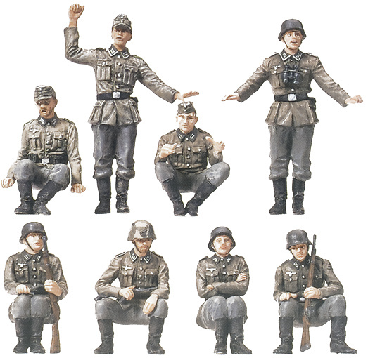 Soldados de Infantería Motorizada (20 unidades), 1:87, Preiser 