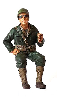 Soldier USA, accompanying driver of Jeep, WWII., 1:18, American Diorama 