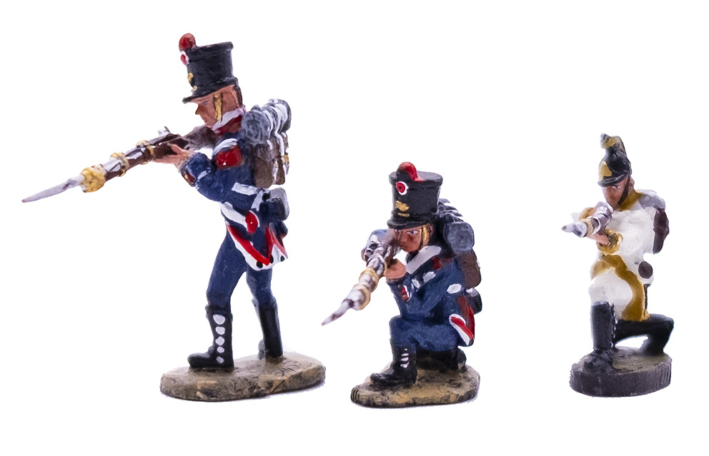 Soldier of the Holy Austrian Empire + 2 French soldiers of the Imperial Guard, 1:60, Del Prado 