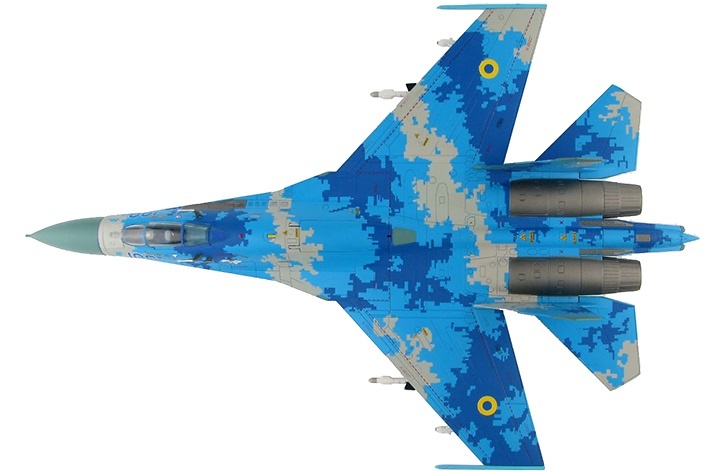 Su-27 Flanker B Serial 100, Fuerza Aérea Ucraniana, 1:72, Hobby Master 