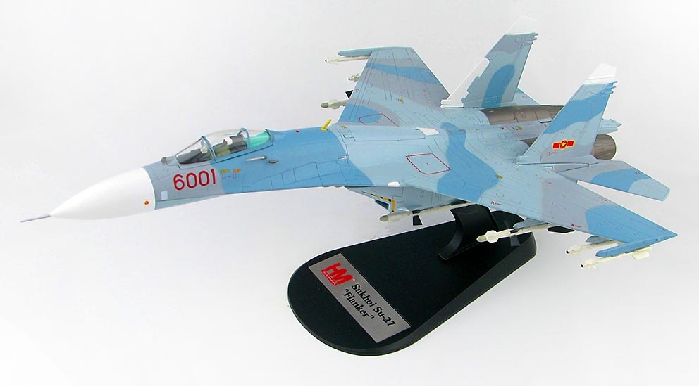 Su-27SK Flanker B Red 6001, 370º Div. Cazas F. A. Vietnamita, Vietnam, 1:72, Hobby Master 