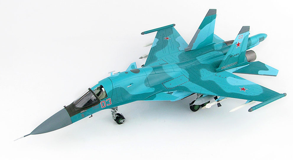 Su-34 Fullback Fighter Bomber Red 03, Russian Air Force, Syria, Jan 2015 