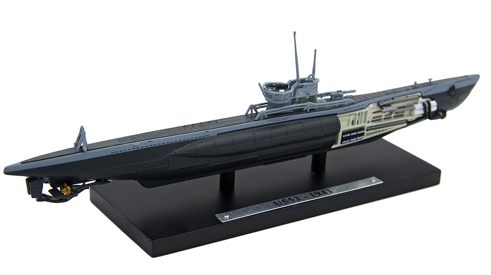 Submarine U552, Germany, World War II, 1: 350, Editions Atlas 