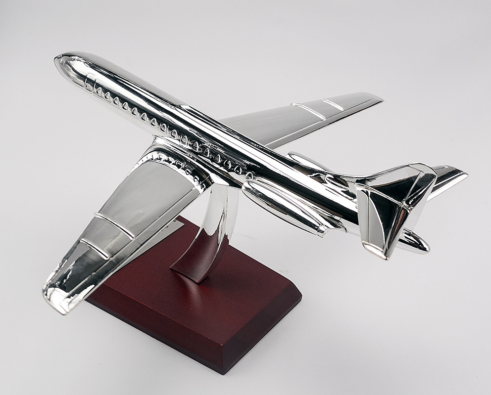 4 Sud aviation caravelle 1955-1/200 scale-airplane atlas silver collection 