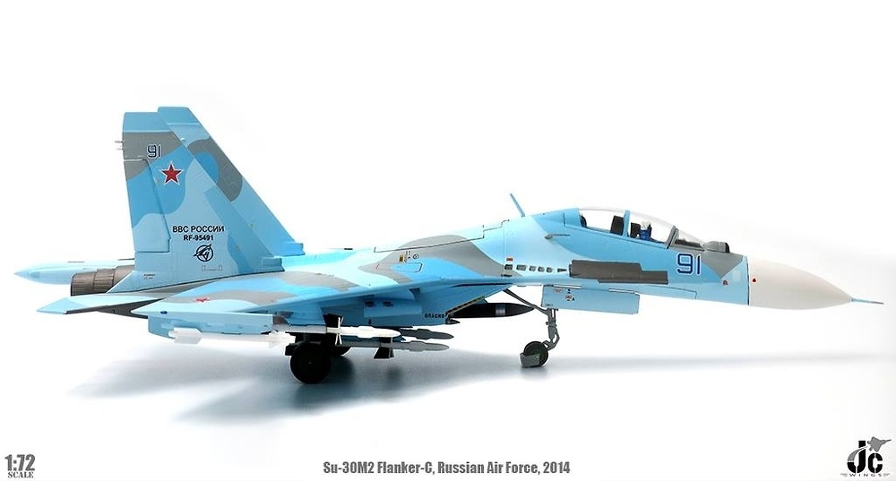 Sukhoi Su-30M2 Flanker C, Blue 91, Fuerza Aérea Rusa, 2014, 1:72, JC Wings 