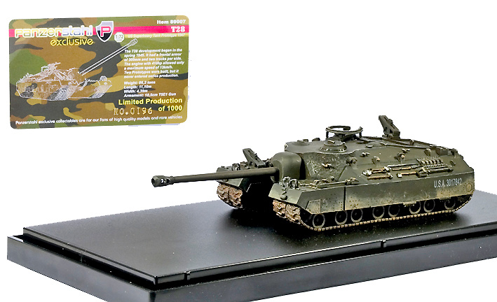 T-28, US American Superheavy Tank Prototype, 1:72, Panzerstahl 