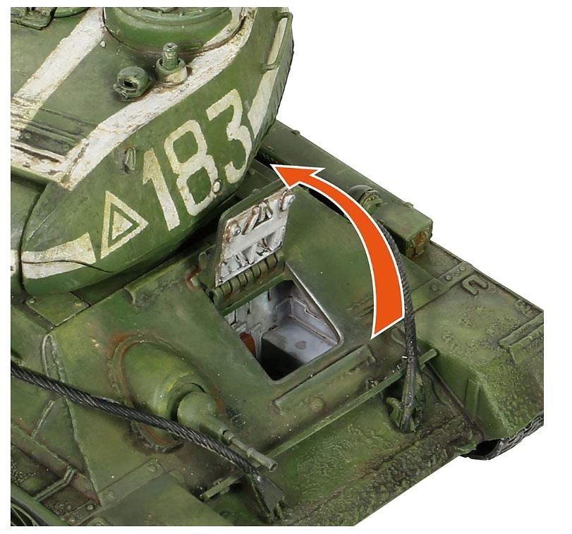 T-34/85, Tanque Medido Soviético, 1944, con 1 figura, 1:32, Forces of Valor 