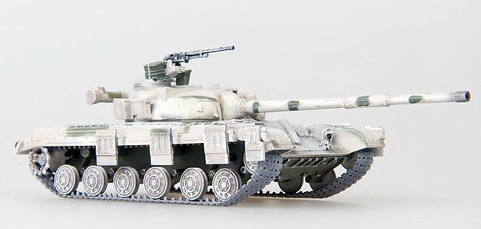 T-64, Ejército Soviético camuflado con pintura al agua, 1972, 1:72, Modelcollect 