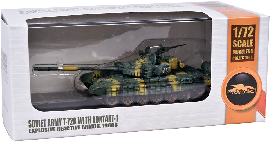 T-72B with Active Reactive Shielding (ERA), Soviet Army, 1980, 1:72, Modelcollect 