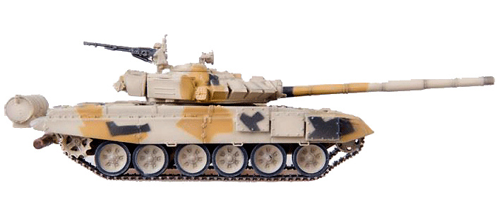 T-72BM, Tanque de Combate Principal, camuflaje desierto, años 2010, 1:72, Modelcollect 