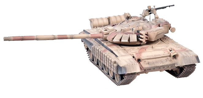 T-72BM con Kontakt-1 (armadura reactiva), Guerra de Siria, Alepo, 2016, 1:72, Modelcollect 