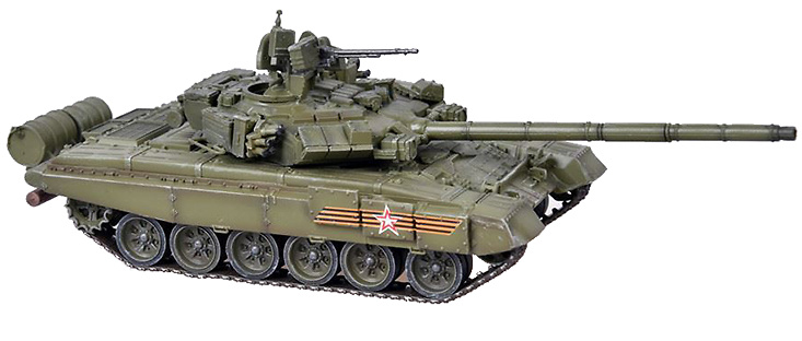 T-90A MBT, Victory Day Parade in Moscow Red Square, May 9, 2015, 1:72, Modelcollect 