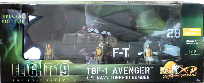 TBF-1 Avenger, Lost Squadron, FlightT 28, 1:18, 21st Century Toys 