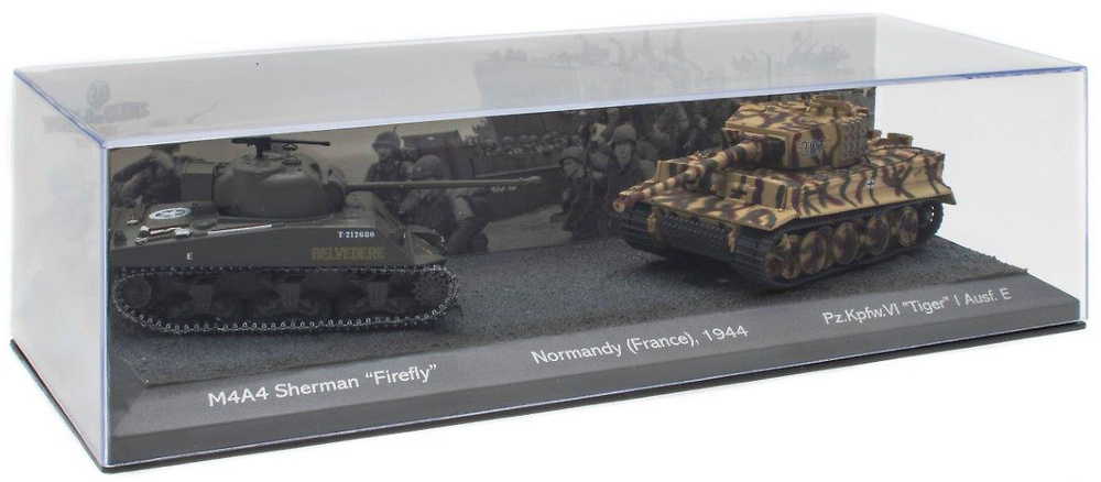 Sherman & Tiger Tank M4A4 SHERMAN & PzKpfwVI TIGER 1 Double Set 1/72 scale 
