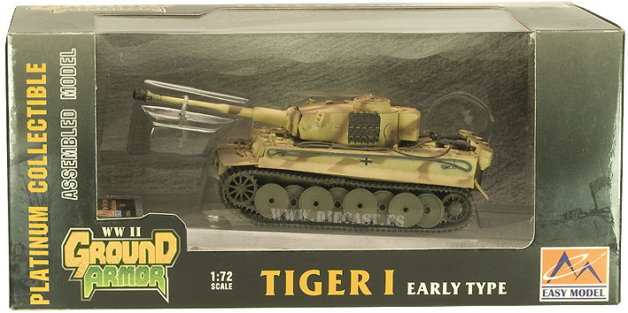 Russia 1943 Tank Early New Easy Model 36207 1:72 Tiger I Grossdeutschland Div 