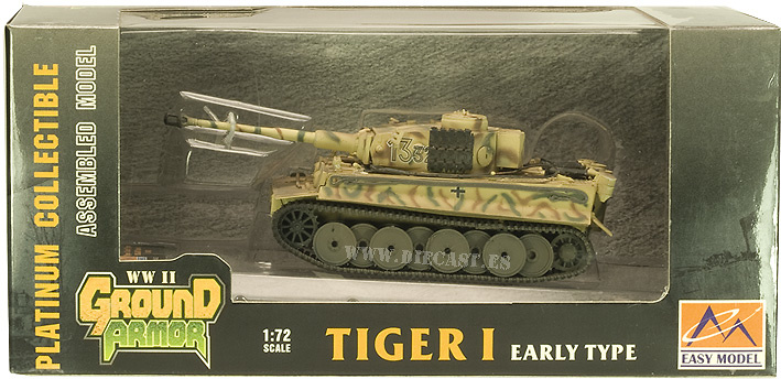 Tiger I, early type, SS LAH, Batalla del Kursk, 1943, 1:72, Easy Model 