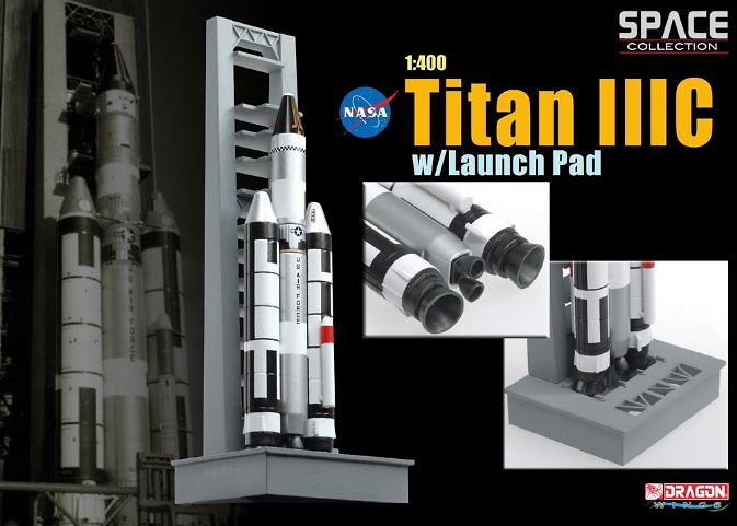 Titan IIIC w/Launch Pad, 1:400, Dragon Space Collection 