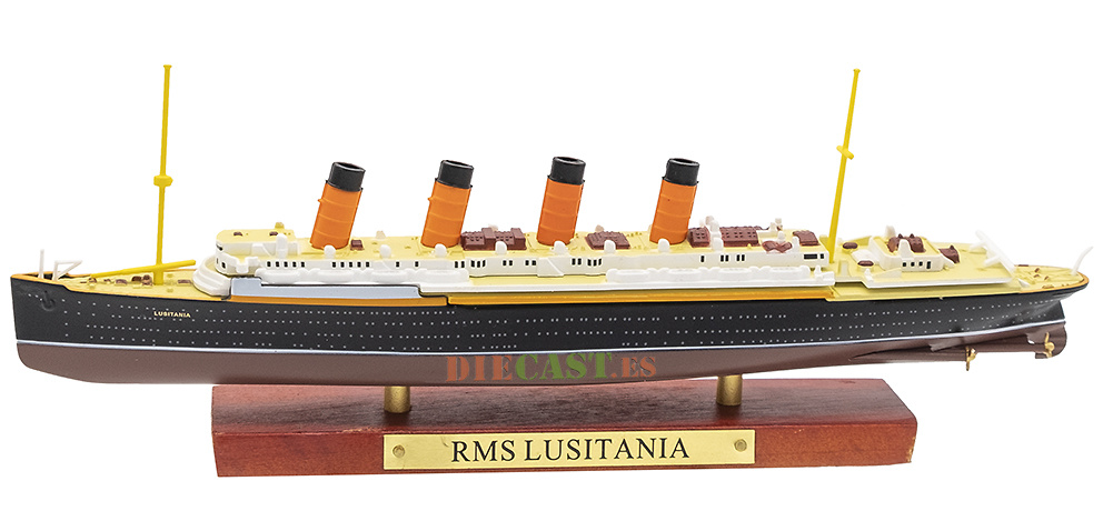 Transatlántico RMS Lusitania, Gran Bretaña, 1906, 1:1250, Atlas 
