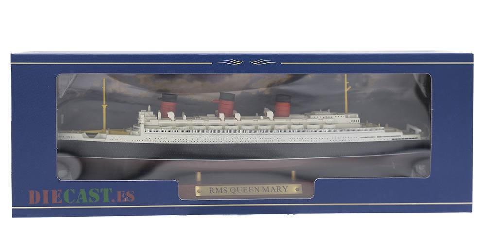 RMS QUEEN MARY MODEL BOAT 1:1250 SCALE IXO ATLAS TRANSATLANTIC LINERS SHIP K8 