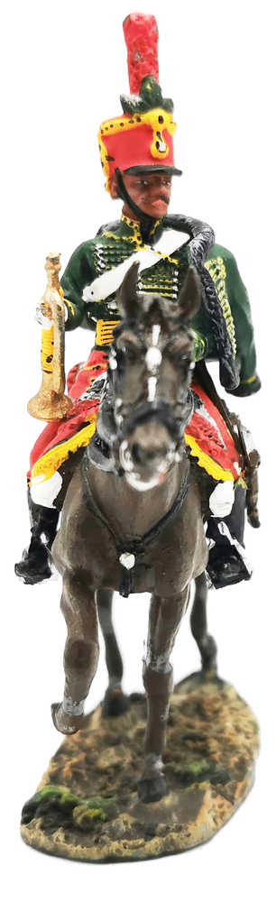 Trompeta, 5º Regimiento de Húsares, Austria, 1805, 1:30, Del Prado 