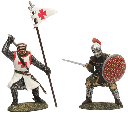 Two Medieval Knights, 1:32, Altaya 