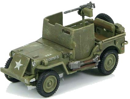 U.S. Jeep Willy M.B. w/armour shields WWII Europe, 1944, 1:72, Hobby Master 