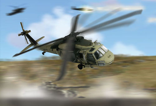 UH-60A Black Hawk Desert Storm, US Army 1991, 1:72, Forces of Valor 
