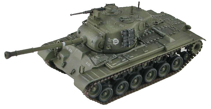 US M46 Patton Medium Tank 7th Infantry Division, 31st Infantry Rgt., Tank Company, 1951, 1:72, Hobby Master 