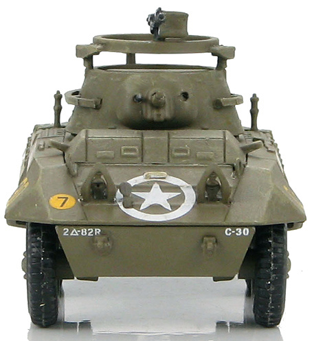 US M8 Light Armored Car 82nd Armored Recon. Battalion, 2nd Armored Div., 1944, 1:72, Hobby Master 