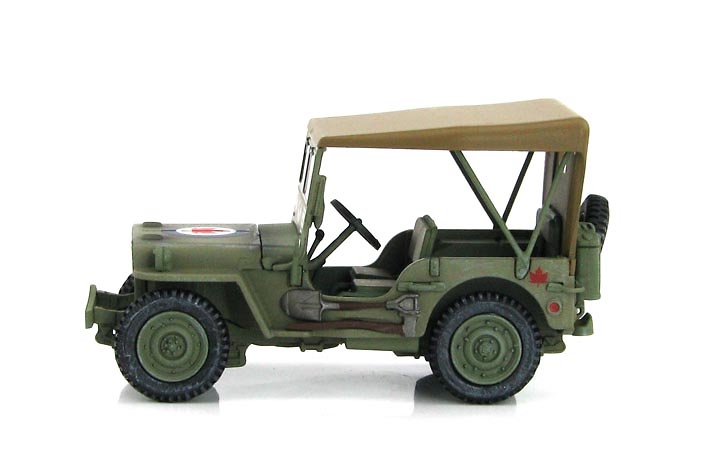 US Willys Jeep 39R Wing, 400 Sqn., RCAF, Dinamarca, Julio, 1945, 1:48, Hobby Master 