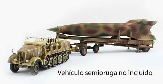 PMA P0324 1/72 World War 2 V2 Rocket German Army 1945 With Launch Trailer for sale online 