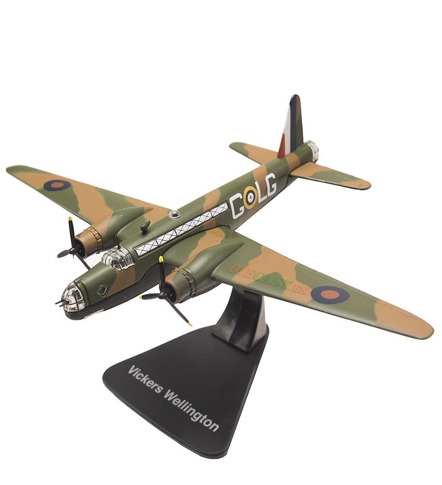 Atlas WWII British Vickers Wellington Medium Bomber 1/144 Diecast Model 