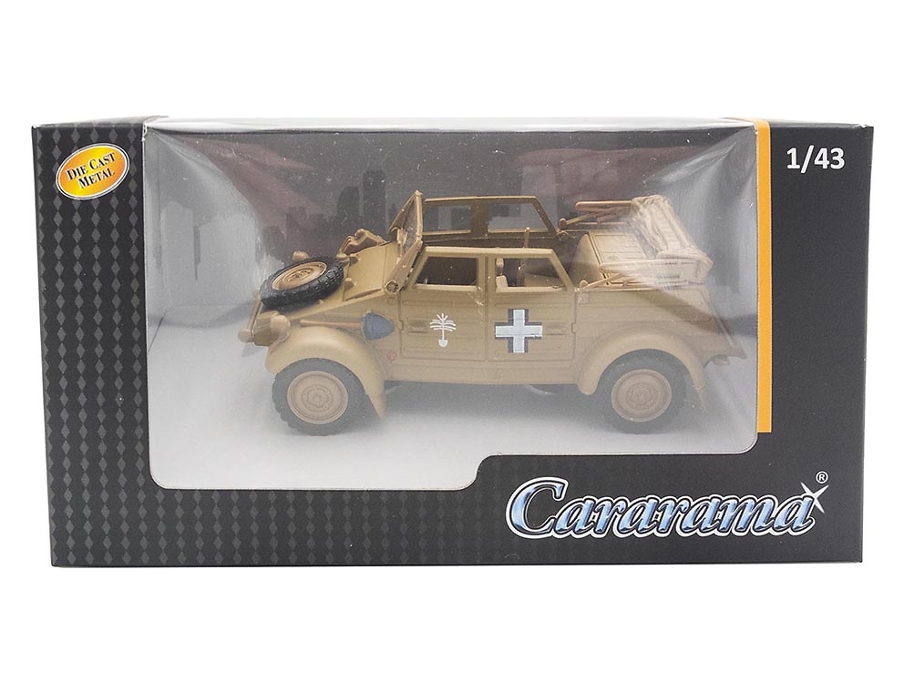 Volkswagen Kübelwagen Type 82, Afrika Korps, 1:43, Cararama 