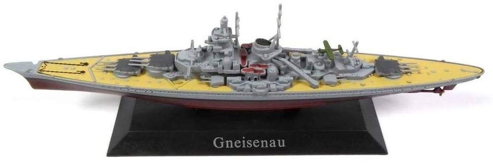 DeAgostini 05 German Battleship Gneisenau 1930 1/1250 Scale Diecast Model Ship 
