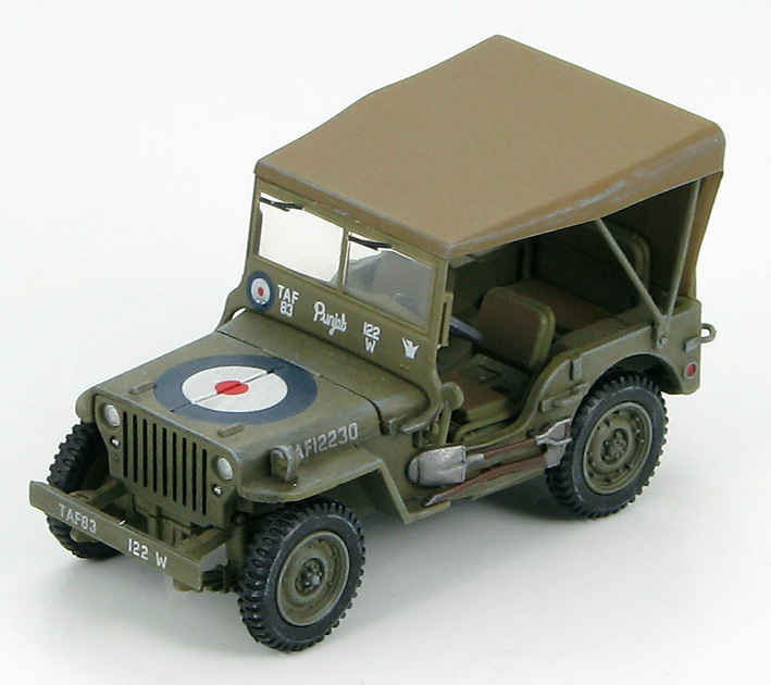 Willys MB Jeep RAF 12230, WWII, 1:48, Hobby Master 