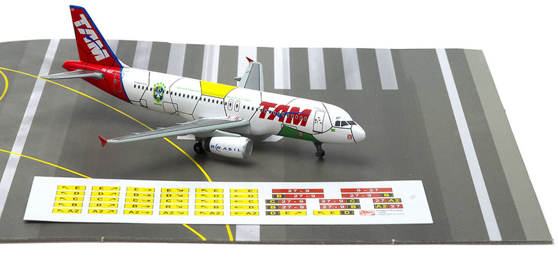 Airbus A320 Tam Dragon wings With Runway Display New in Box 56441 