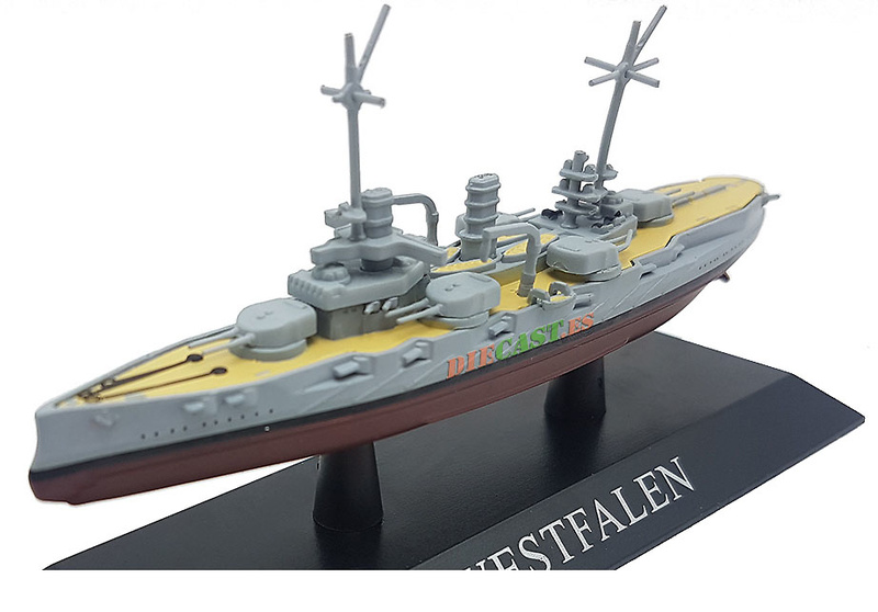 WESTFALEN 1909-1:1250 battleship IXO DeAgostini military war boat WS34 