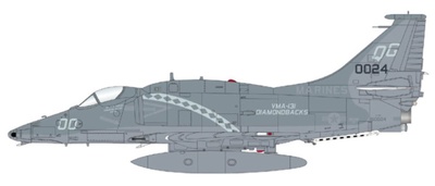 A-4M Skyhawk, USMC VMA-131 Diamondbacks, QG00, NASJRB Willow Grove, PA, 1993, 1:72, Hobby Master