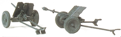 Anti-carriage 3,7 cm. PAK L / 45, (2 pieces) Germany 1939-45, 1:87, Preiser