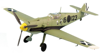 BF 109E-3 Legion Condor, Guerra Civil Española, piloto Hans Schmoller-Haldy,  3.J/88, Marzo, 1939, 1:48, Hobby Master